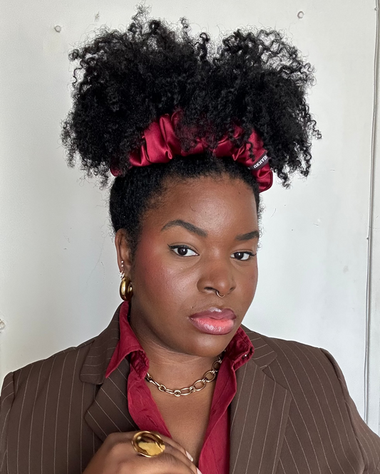 🍒 Chouchou satin Cherry Touch