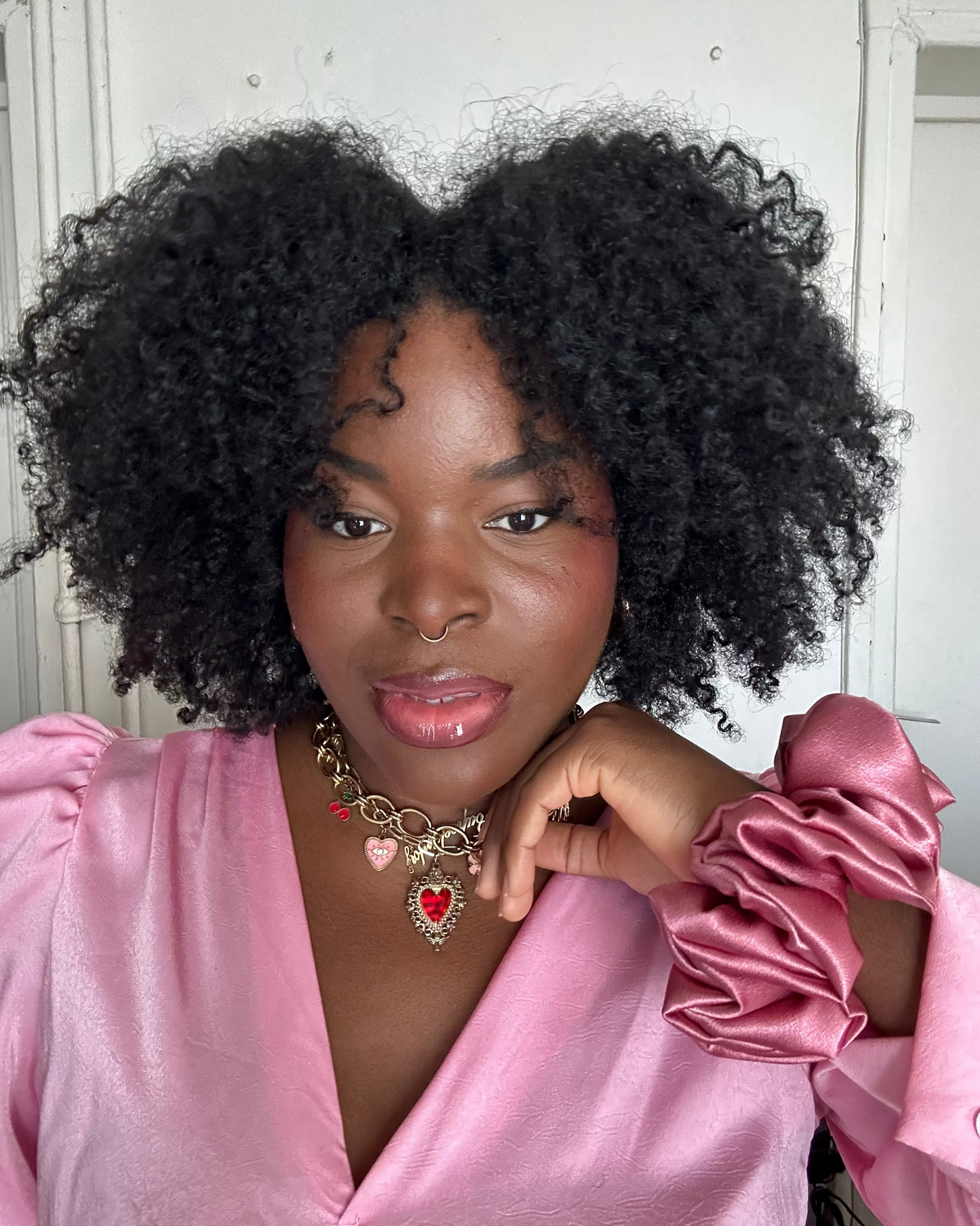 🎀 Chouchou satin Pinky