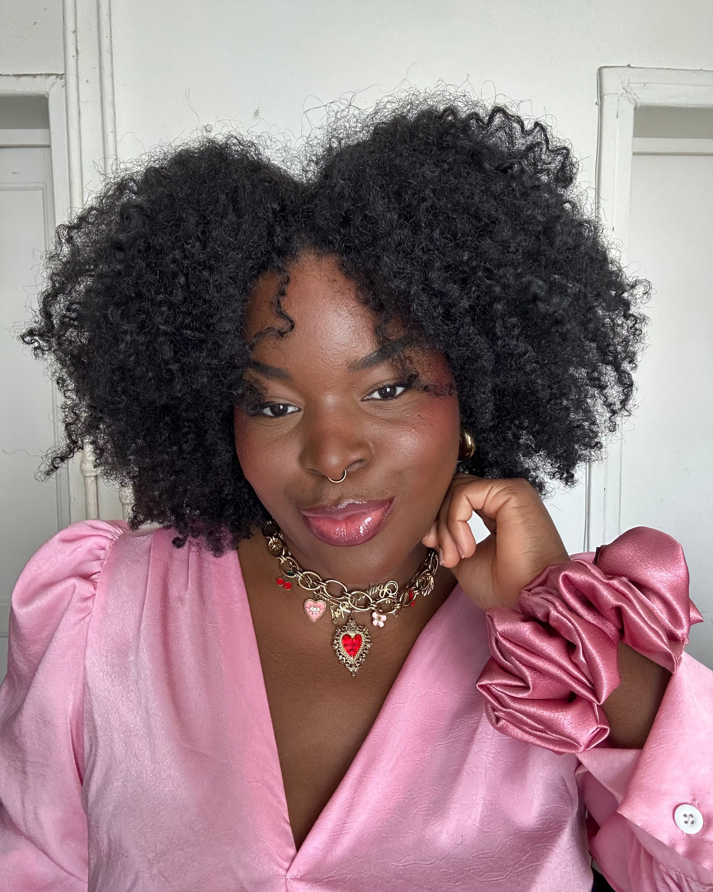 🎀 Chouchou satin Pinky