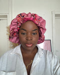💤 Le bonnet en satin R'protect - Pink Lady